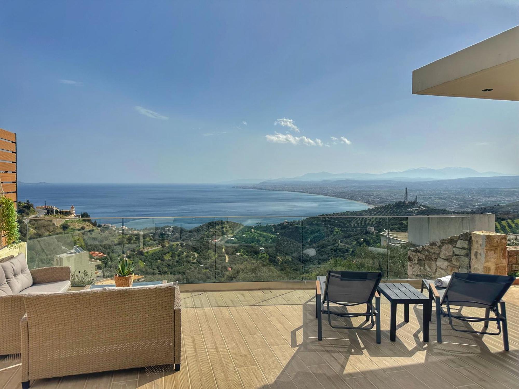 Villa Balcony, Cozy Villa With Amazing View Rodhiá Exteriér fotografie