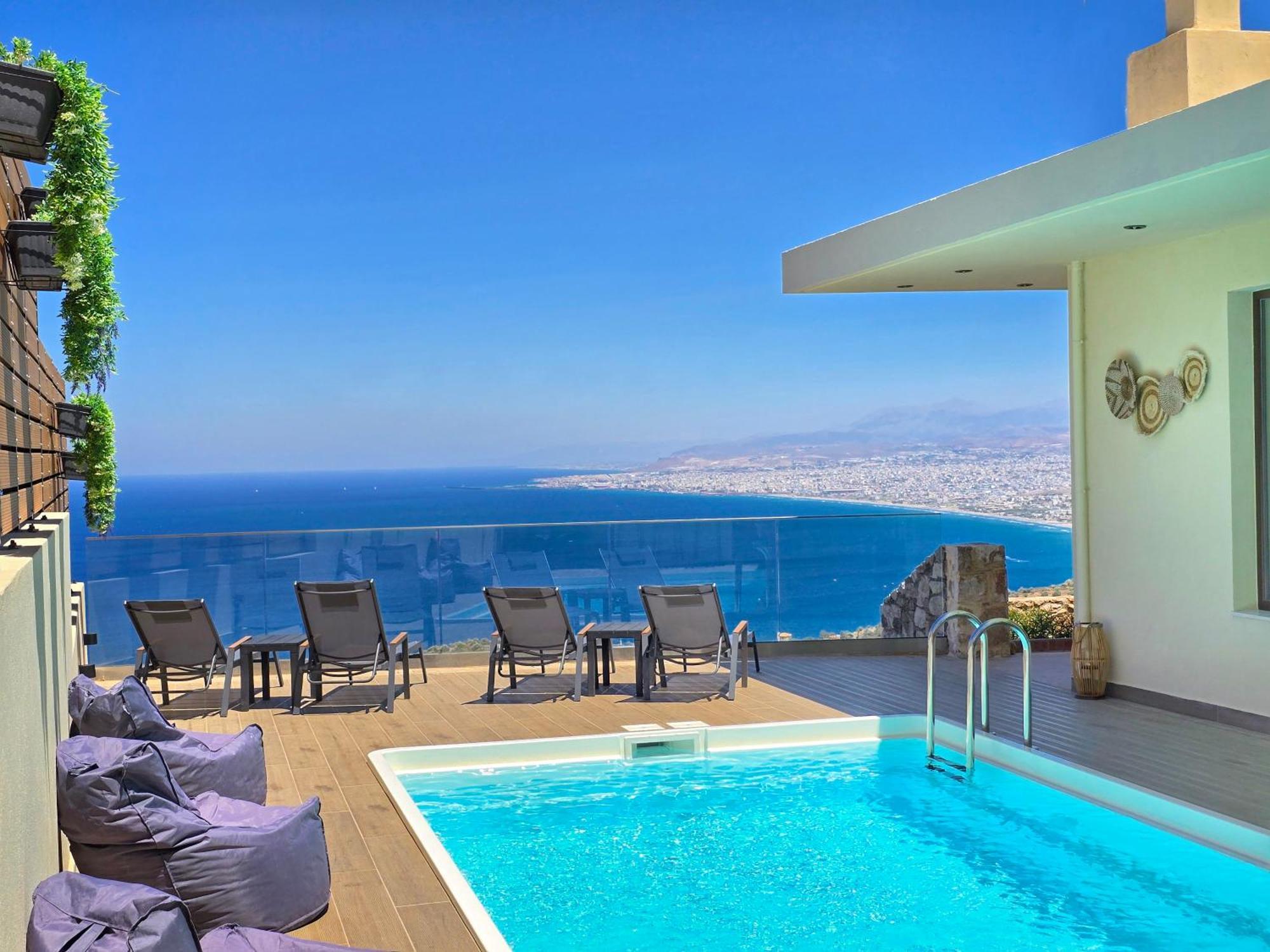Villa Balcony, Cozy Villa With Amazing View Rodhiá Exteriér fotografie
