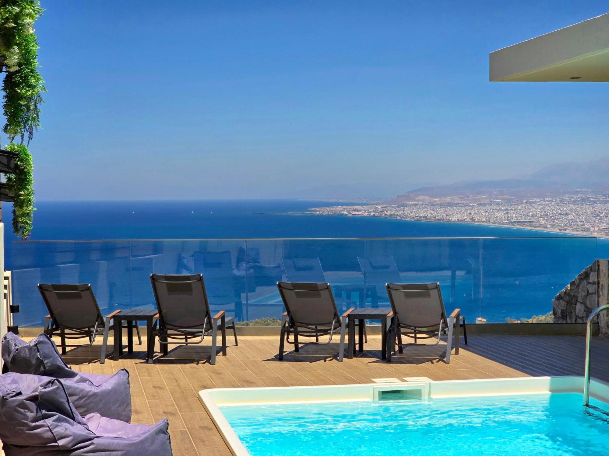 Villa Balcony, Cozy Villa With Amazing View Rodhiá Exteriér fotografie
