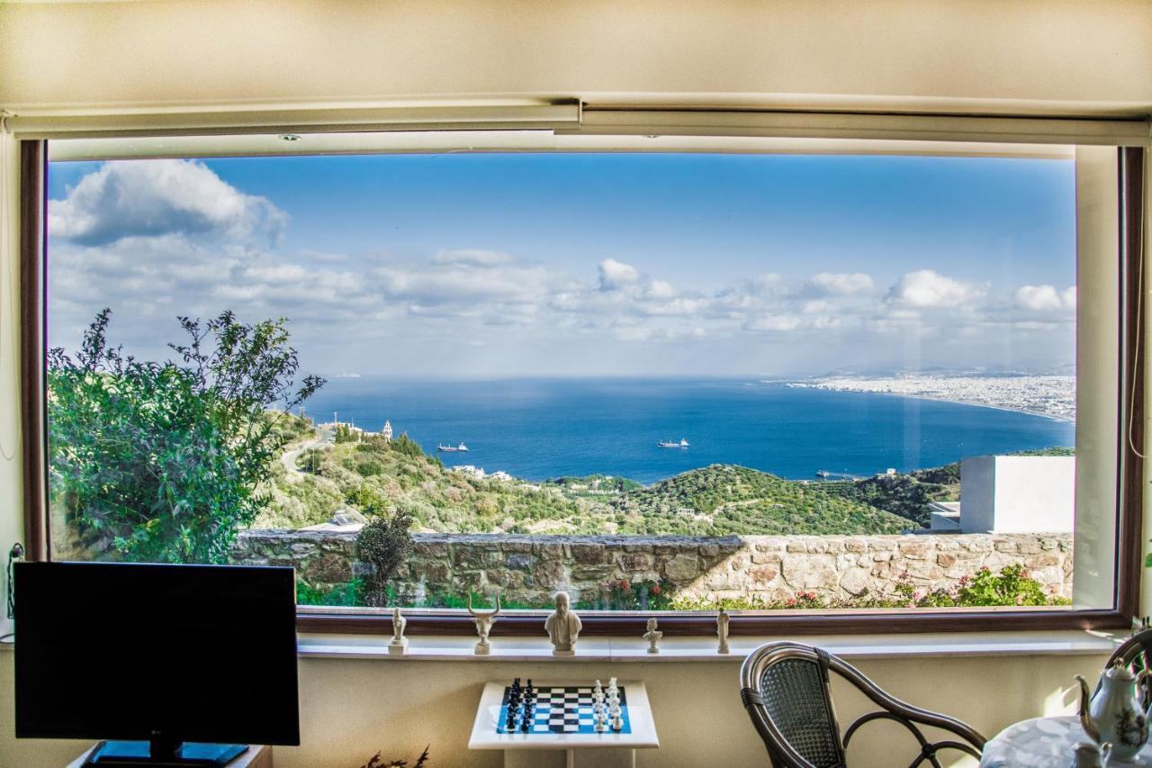 Villa Balcony, Cozy Villa With Amazing View Rodhiá Exteriér fotografie